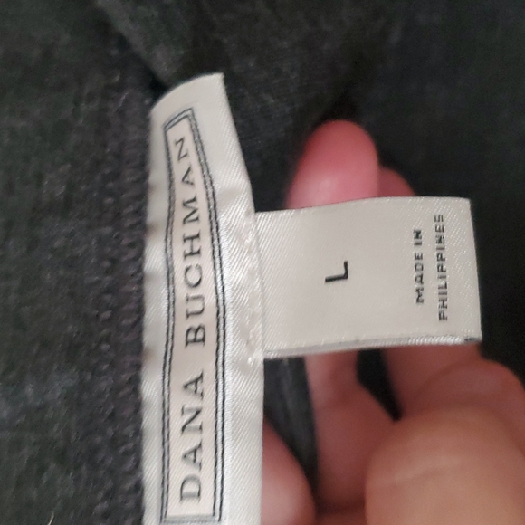 Dana Buchman charcoal gray midi length skirt - Picture 3 of 11